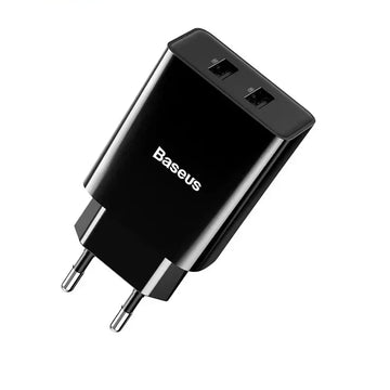 Portable Dual USB Wall Charger | Fast 2.1A Adapter for iPhone