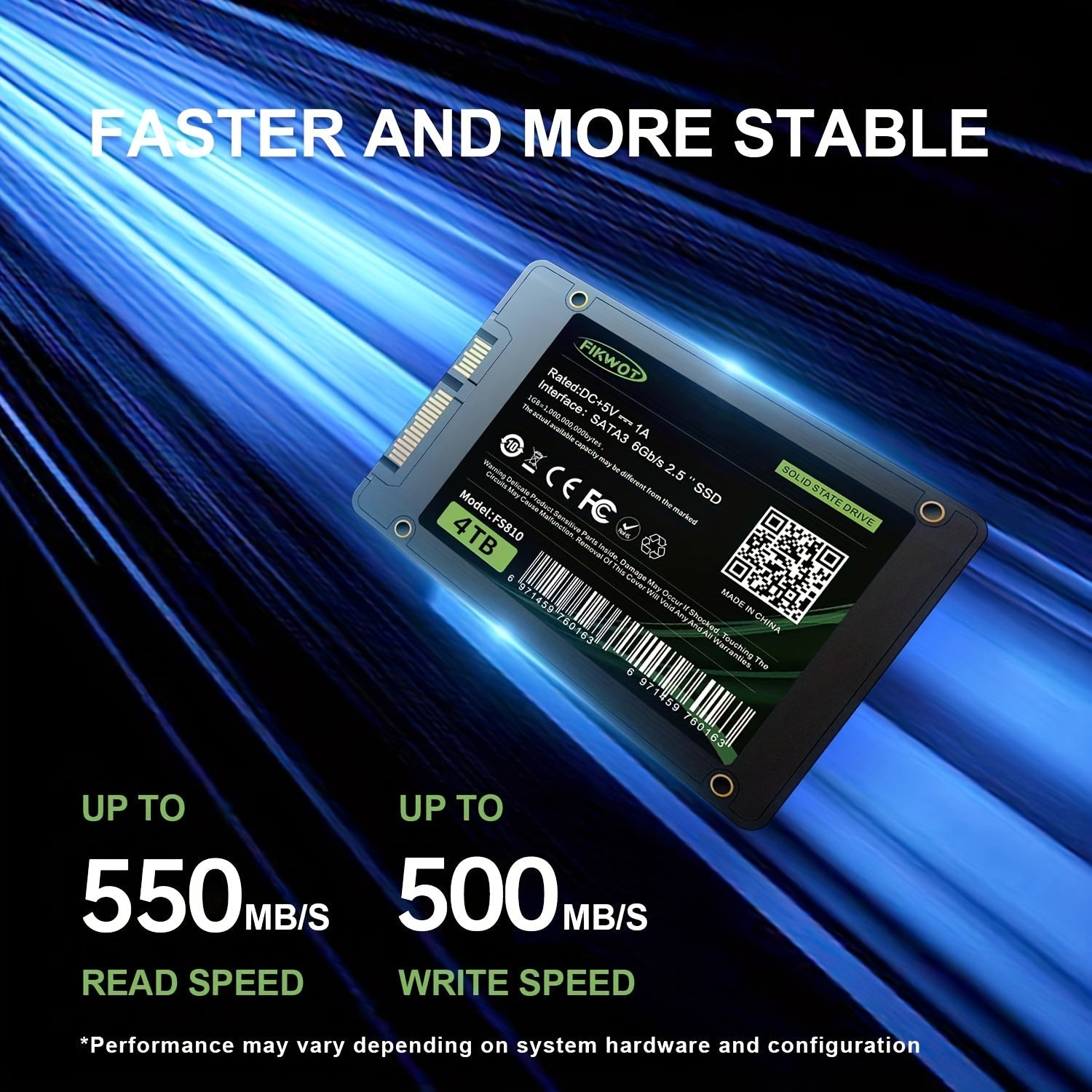 Internal SSD 2.5" SATA III | 6Gb/s Solid State Drive for Laptop/Desktop