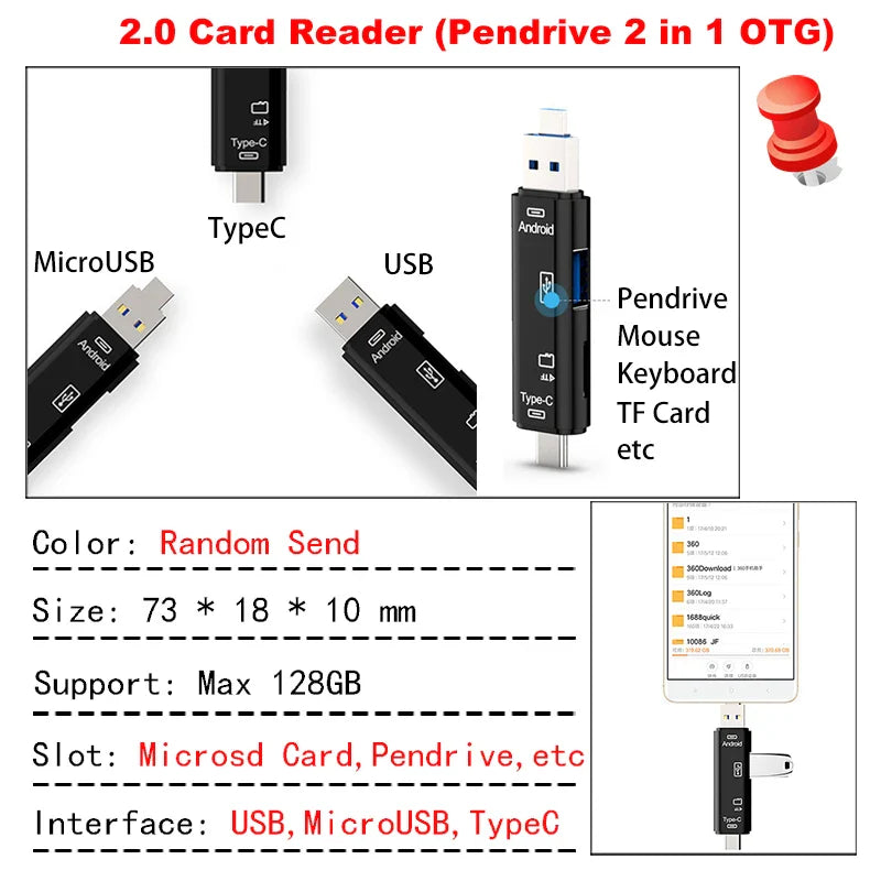 Mini USB Flash Drive 3.1 | Fast Portable Memory Stick 128 GB