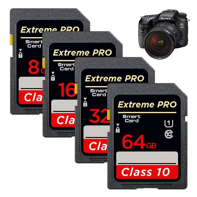 SD Memory Card Class 10 | Fast Storage 8GB–256GB for Devices