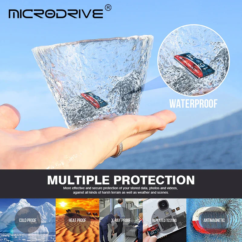 16–256GB Mini SD Memory Card | Class 10 High-Speed MicroSD/TF