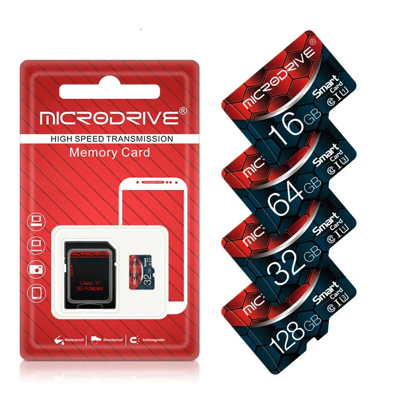 16–256GB Mini SD Memory Card | Class 10 High-Speed MicroSD/TF