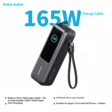 Anker 165W Power Bank 25000mAh - For laptop- Fast Charge