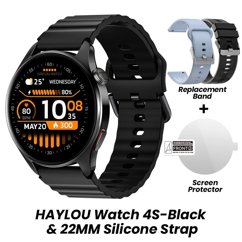 Watch 4S GPS Smartwatch 1.43” HD AMOLED Display 5 Satellite GPS Positioning 120+ Workout Modes Sport Fitness Smart Watch