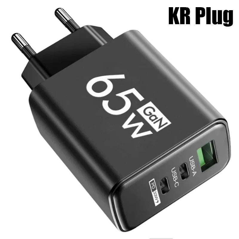 Quick Charge 65W USB-C Charger | Wall Adapter for iPhone & Android