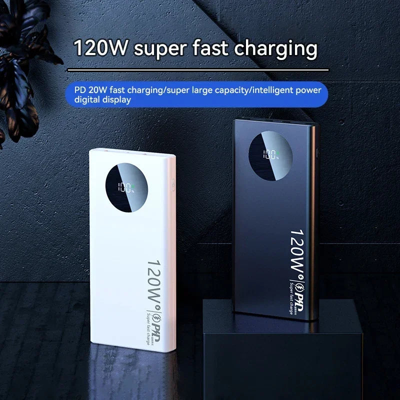120W Power Bank | Compact Fast Charging Portable Battery Pack