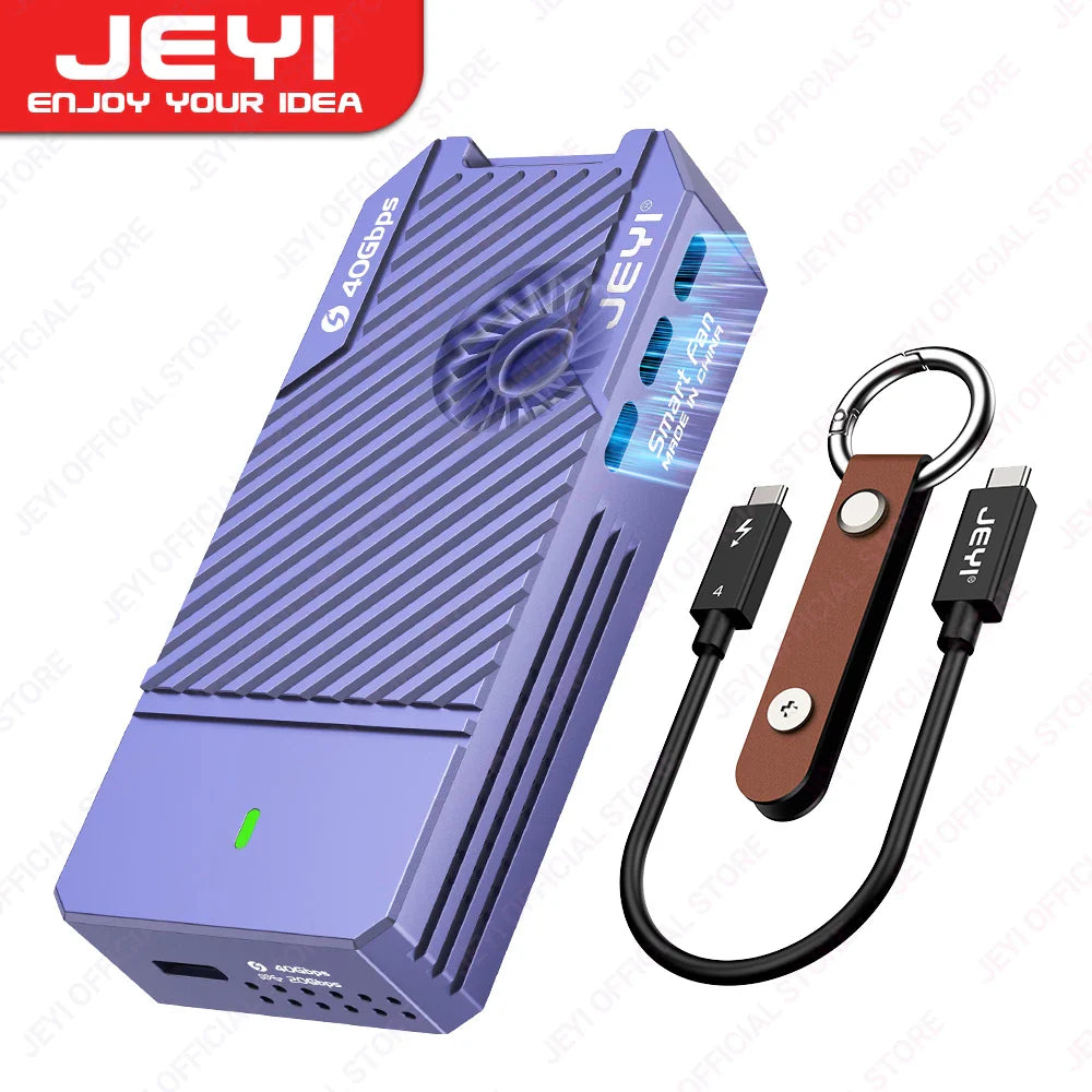 Aluminum M.2 NVMe SSD Case | USB 4.0 Type-C 40Gbps External Storage