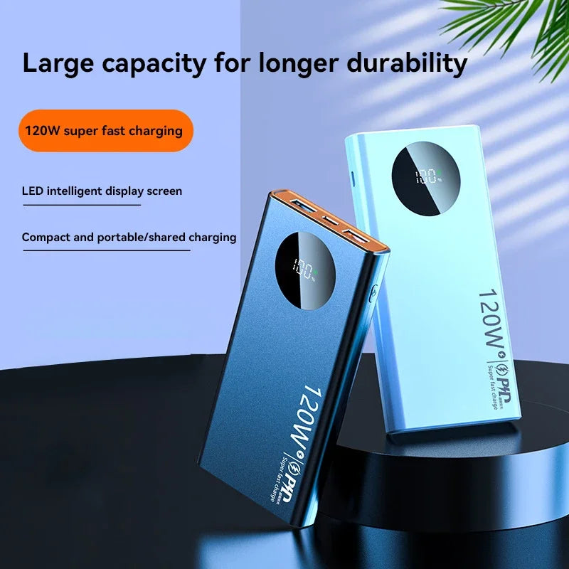 120W Power Bank | Compact Fast Charging Portable Battery Pack