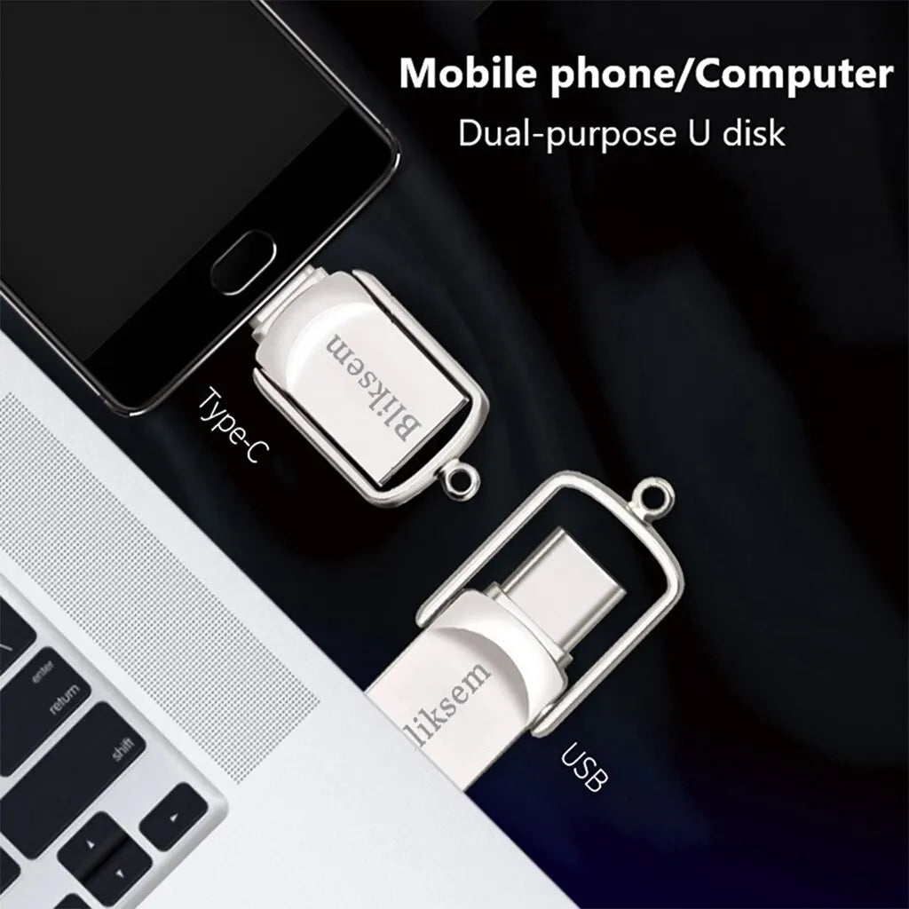 Bliksem 2in1 High-Speed USB & Type-C Flash Drive — 32GB / 64GB / 128GB