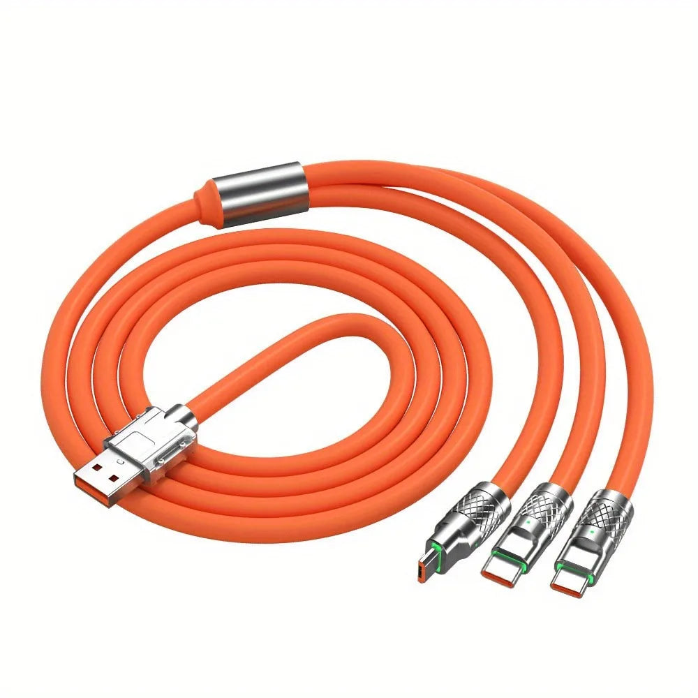 3-in-1 Multi Charging Cable | USB-C, Lightning & Micro USB Cord