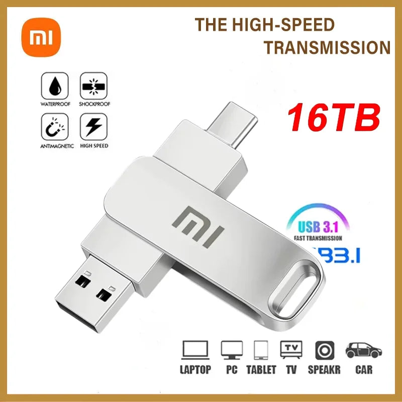 Xiaomi USB 3.2 Type-C Flash Drive 1TB / 2 TB / 4 TB / 8 TB / 16 TB  – Fast OTG Storage for Phone, Laptop & PC