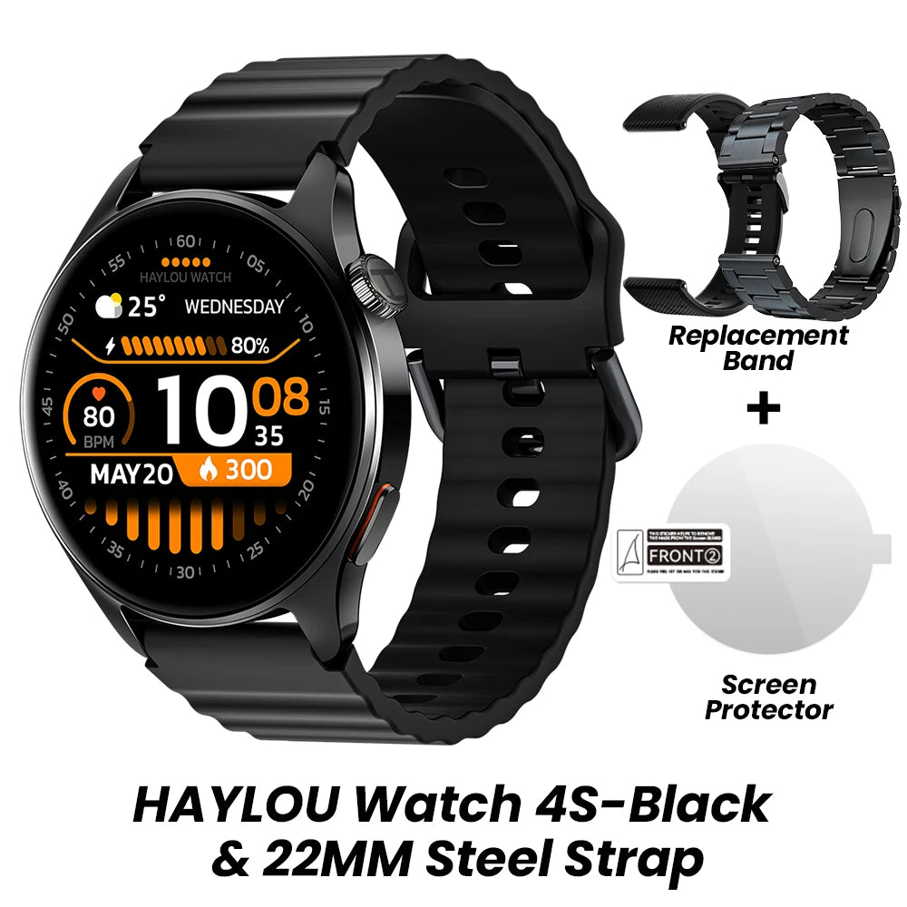 Watch 4S GPS Smartwatch 1.43” HD AMOLED Display 5 Satellite GPS Positioning 120+ Workout Modes Sport Fitness Smart Watch