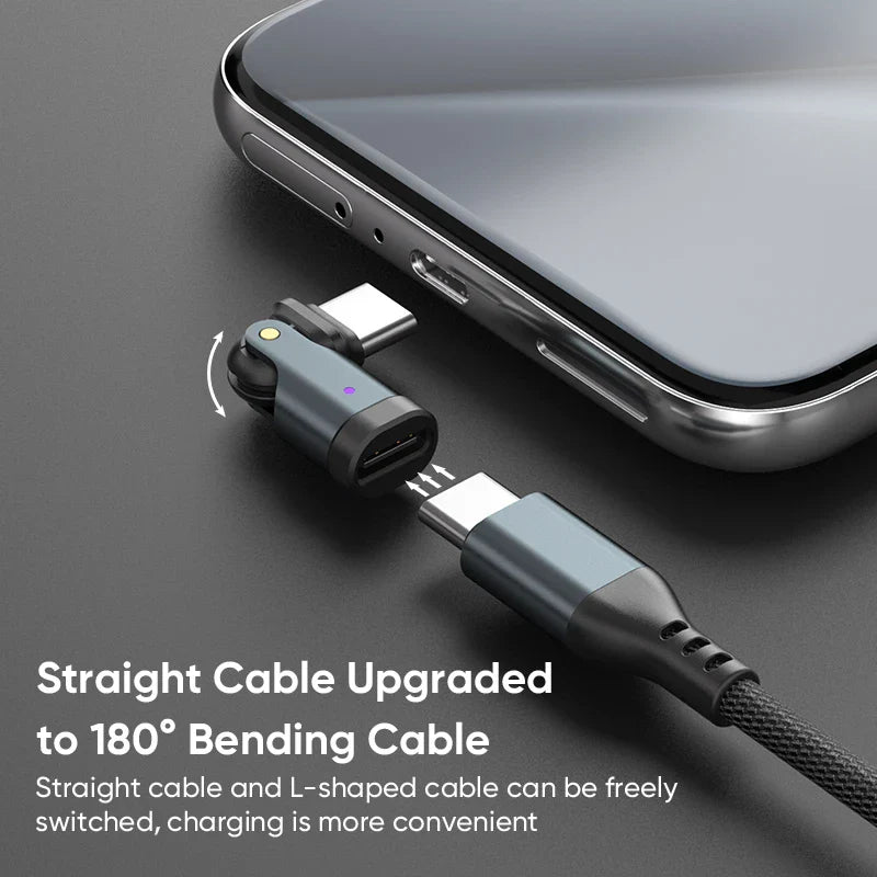 USB-C Adapter 240W 5A | Type-C Male to Female Fast Charging Converter