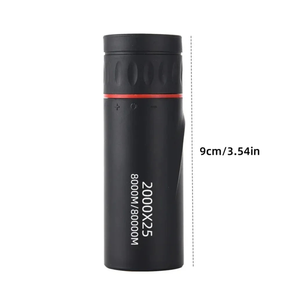 HD Monocular Telescope 2000x25 | Mini Portable | Phone Holder