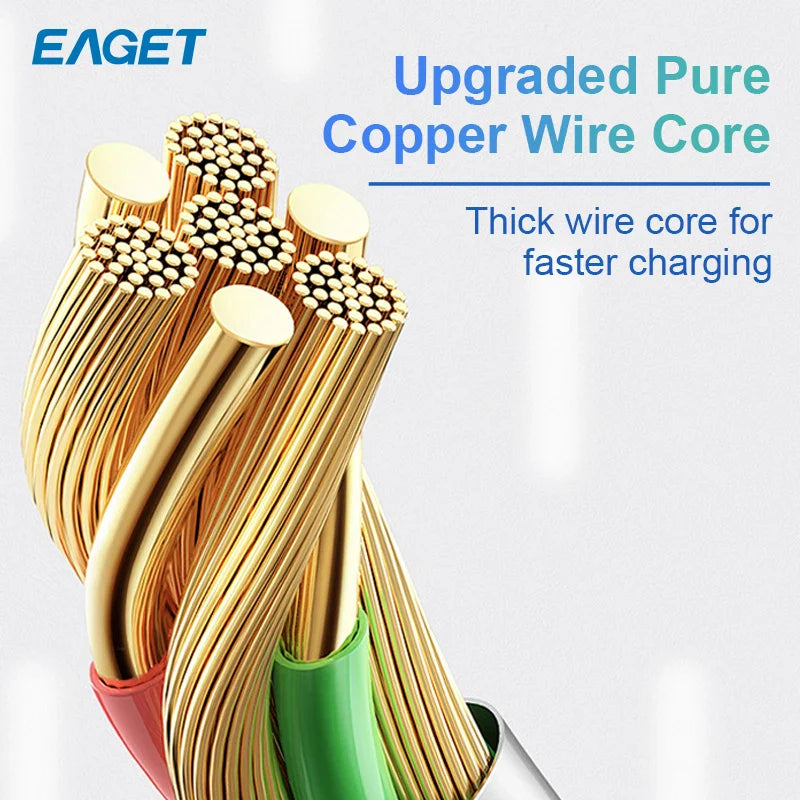 High-Speed USB Cable | 66W PD Fast Charging Cord for Phone & Laptop