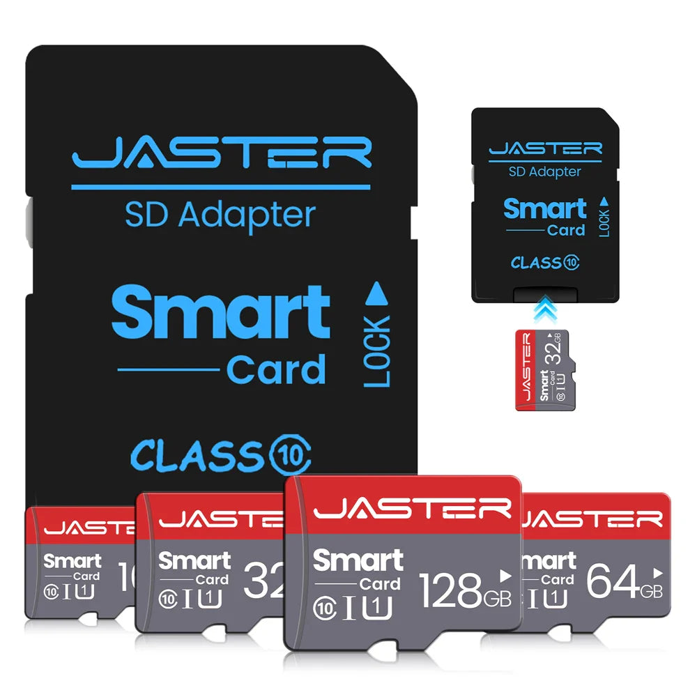 Memory Card 8–128GB | Class 10 SD/TF Storage with Adapter for Camera