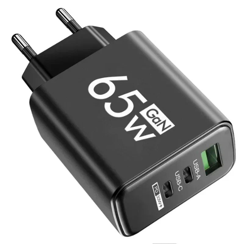 Quick Charge 65W USB-C Charger | Wall Adapter for iPhone & Android