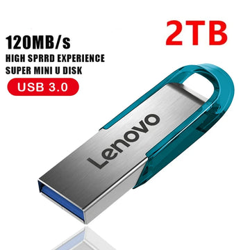 Lenovo Flash Drive 2TB USB 3.0 Mini High-Speed Metal Pen Drive
