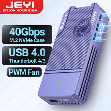 Aluminum M.2 NVMe SSD Case | USB 4.0 Type-C 40Gbps External Storage