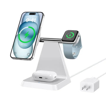 3-in-1 Magnetic Wireless Charger | iPhone & Apple Device Charging Station
