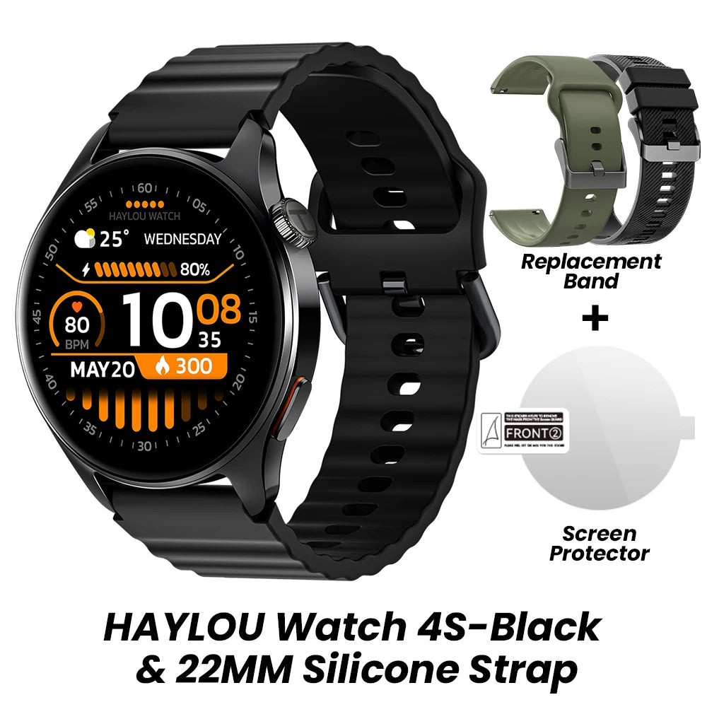 Watch 4S GPS Smartwatch 1.43” HD AMOLED Display 5 Satellite GPS Positioning 120+ Workout Modes Sport Fitness Smart Watch