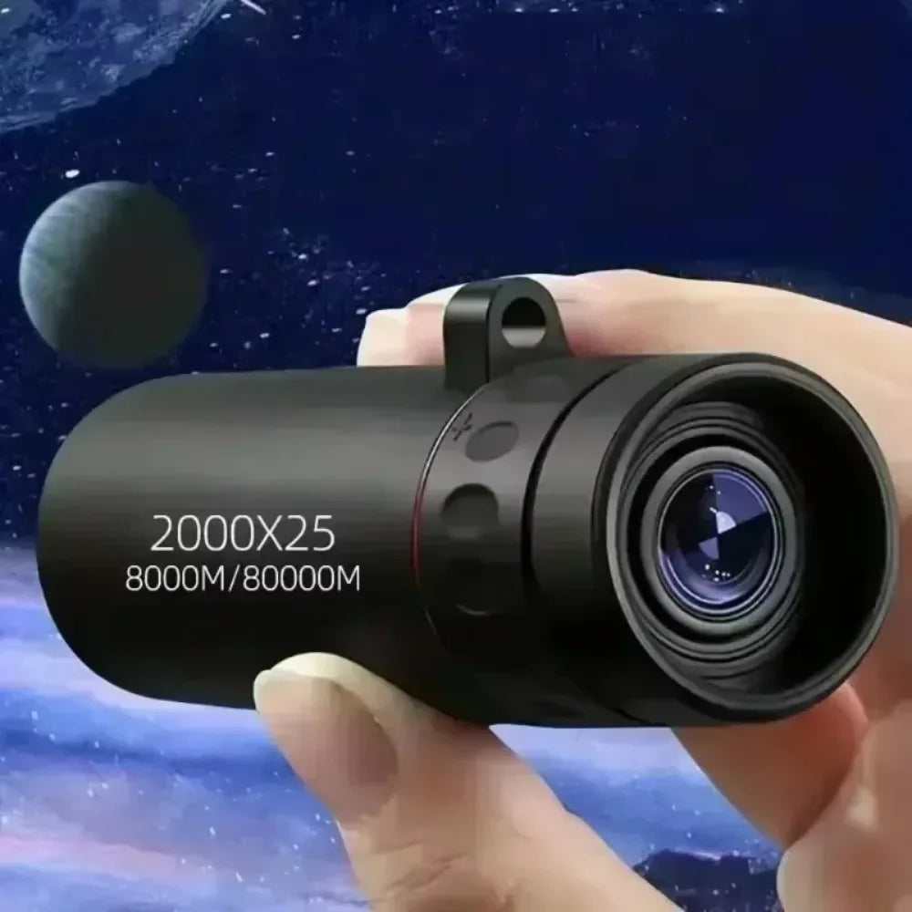 HD Monocular Telescope 2000x25 | Mini Portable | Phone Holder