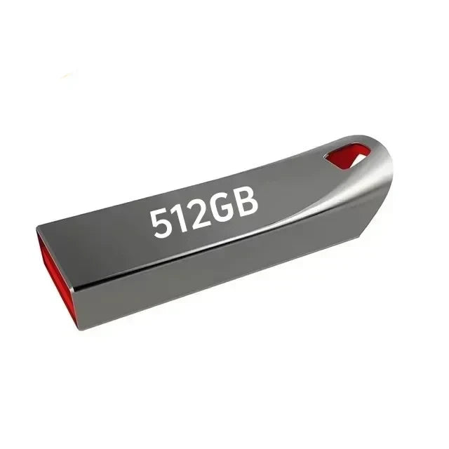 High-Speed USB 3.0 Flash Drive | 256GB–2TB Metal Portable Drive Waterproof