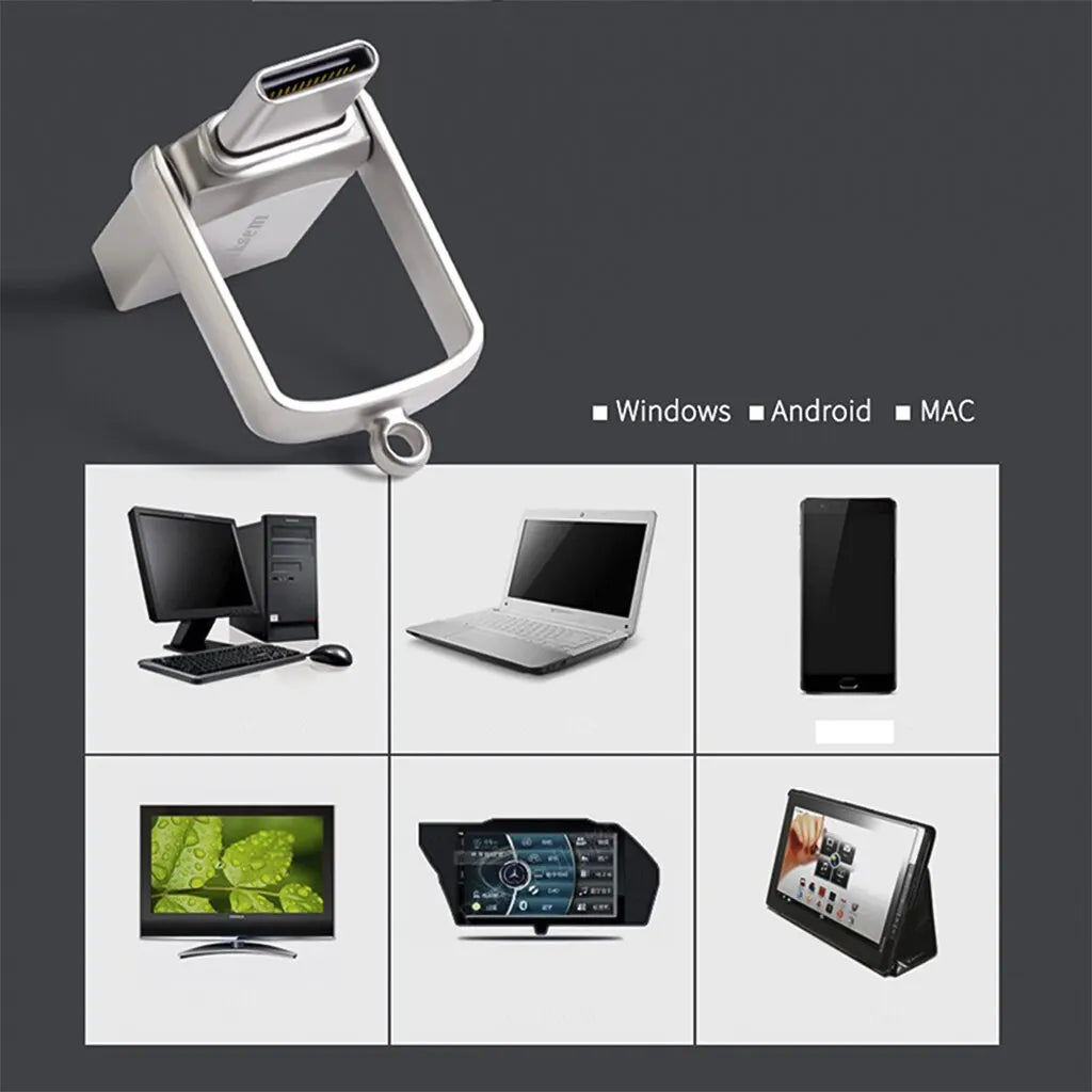 Bliksem 2in1 High-Speed USB & Type-C Flash Drive — 32GB / 64GB / 128GB