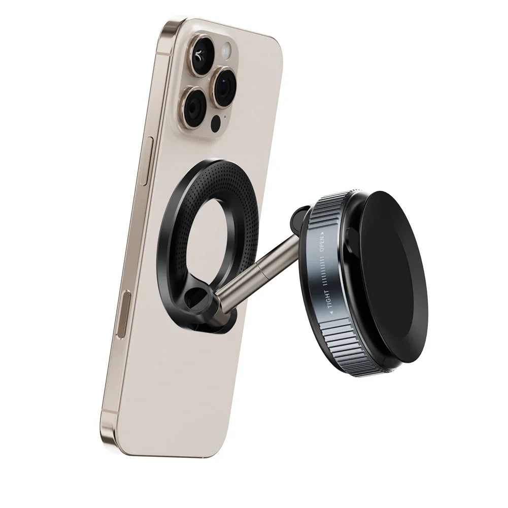 Vacuum Magnetic Phone Holder Stand | MagSafe Car & Gym Mount