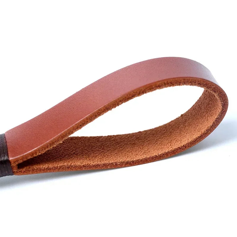 Handmade Genuine Leather USB Flash Drive Keychain – Natural Leather Wrist Strap Holder