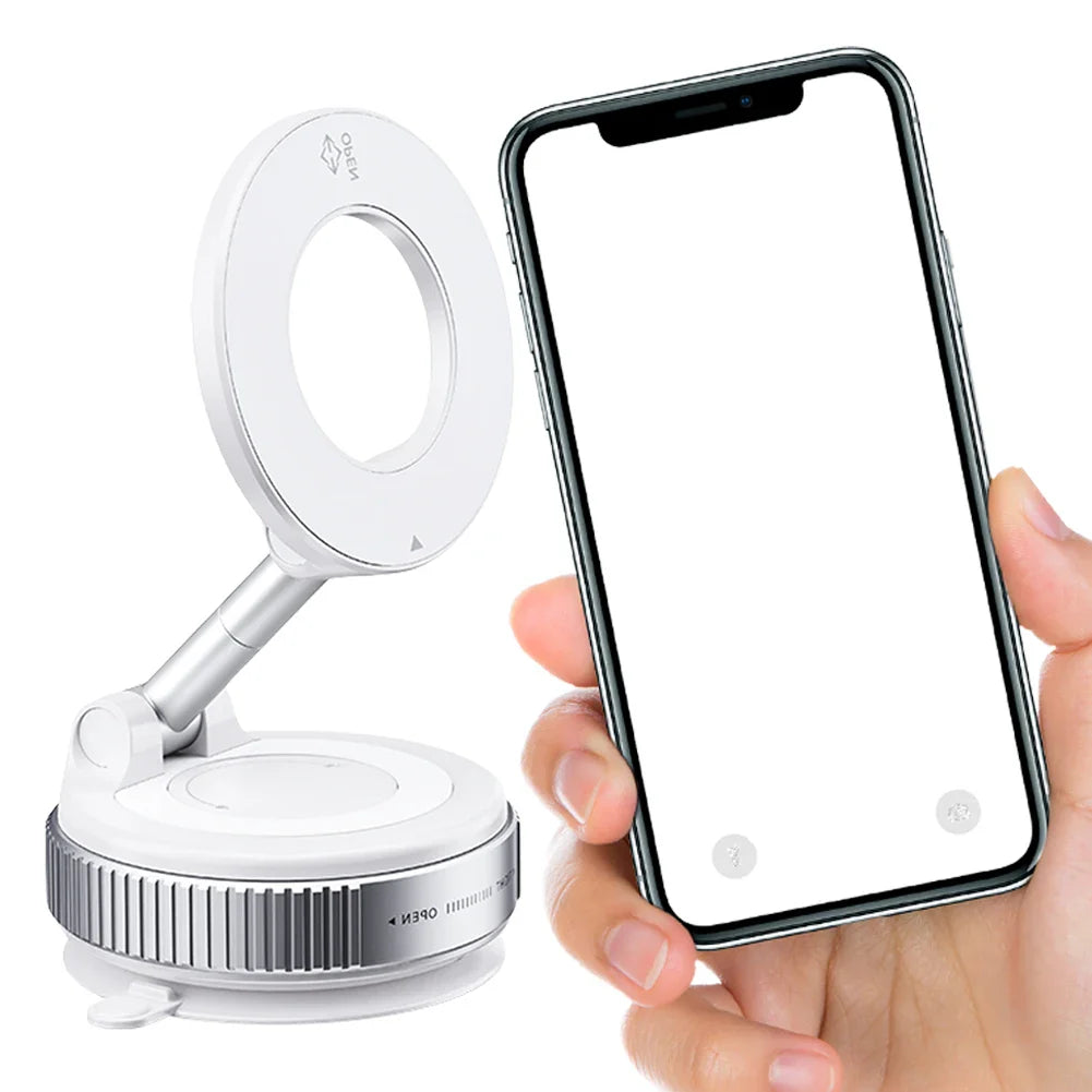Vacuum Magnetic Phone Holder Stand | MagSafe Car & Gym Mount
