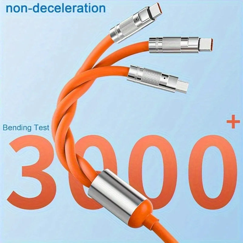 3-in-1 Multi Charging Cable | USB-C, Lightning & Micro USB Cord