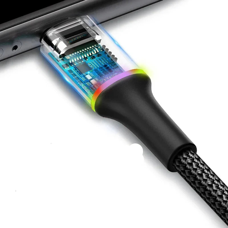 LED USB Cable for iPhone & iPad | High-Speed Charging & Data
