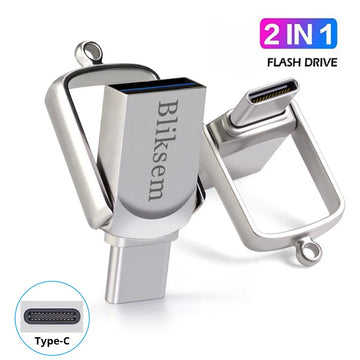 Bliksem 2in1 High-Speed USB & Type-C Flash Drive — 32GB / 64GB / 128GB