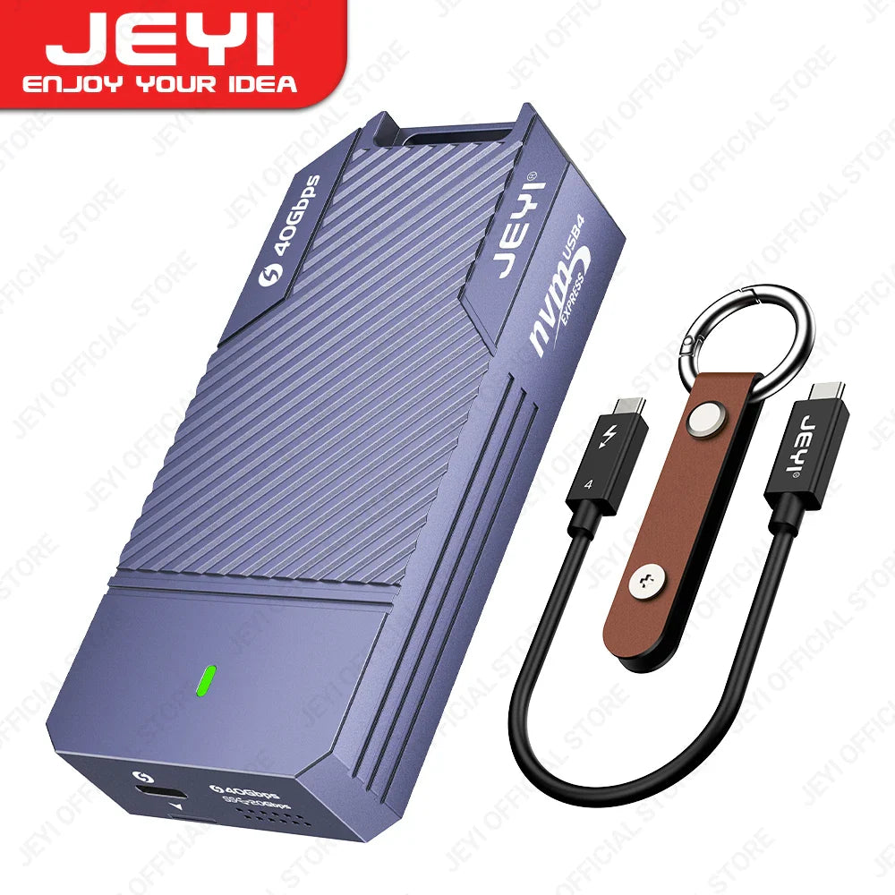 Aluminum M.2 NVMe SSD Case | USB 4.0 Type-C 40Gbps External Storage