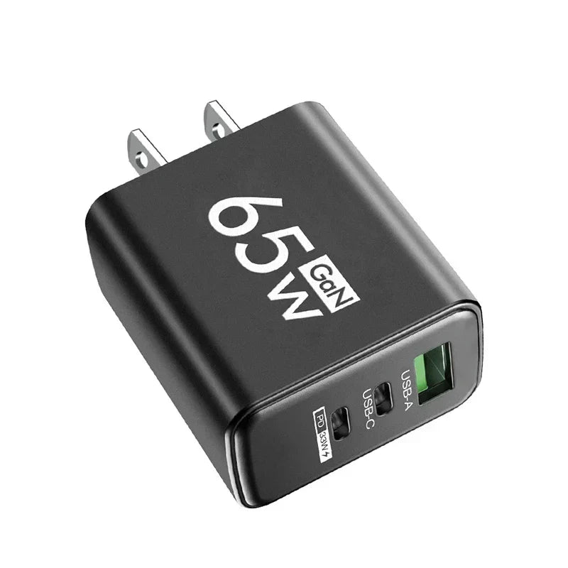 Quick Charge 65W USB-C Charger | Wall Adapter for iPhone & Android