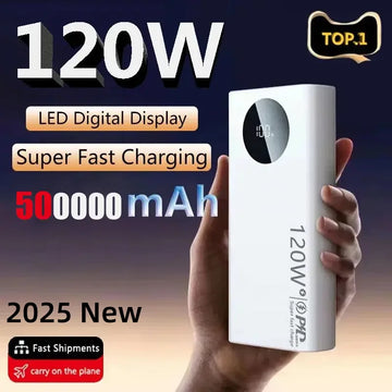 120W Power Bank | Compact Fast Charging Portable Battery Pack